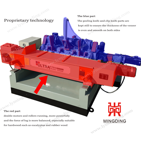 4ft/8ft Veneer Rotary Machine Core Veneer Making Machine